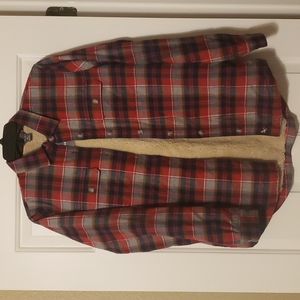 NWT Women's EB Sherpa Flannel Shirt jack Sz Small